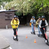 A Voi e-scooter safety event.
