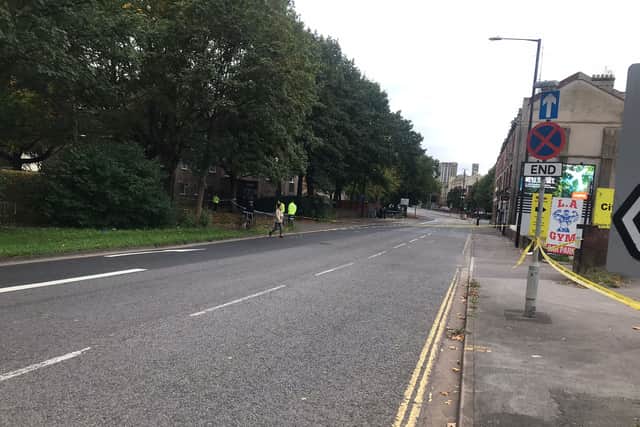 Police have closed Clarence Road as part of the murder investigation