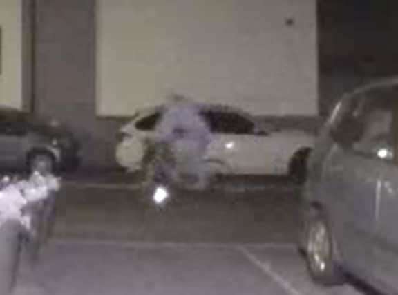 CCTV shows the suspect making off with BristolWorld editor Alex Ross’ bike