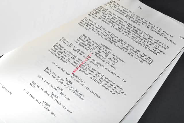 Darth Vader actor David Prowse’s earliest-known ‘Empire Strikes Back’ script is listed for between £5,000 and £10,000