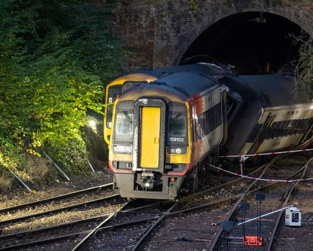 The two trains collided at at Fisherton Tunnel between Andover and Salisbury at around 6.45pm 
