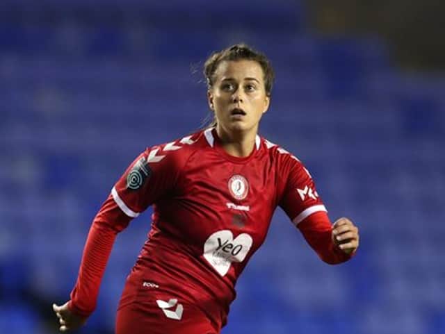 <p>Chloe Bull has so far made two senior appearances for the Robins.  (Photo by Catherine Ivill/Getty Images)</p>