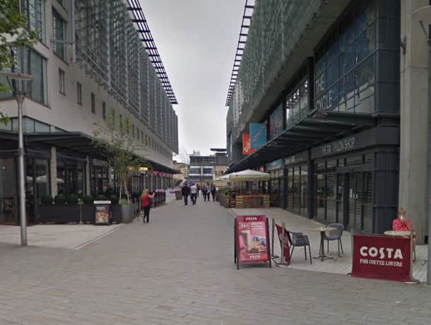 Millennium Promenade could be the site of a second Brewdog bar in Bristol (Pic from Google Maps) 