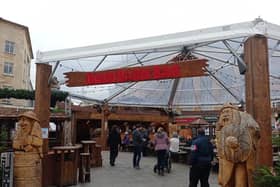 A security guard at the Christmas Market in Broadmead was attacked 