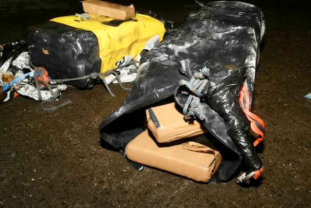 Cocaine was recovered from what investigators believe was a specially adapted hide attached to the hull of the vessel.