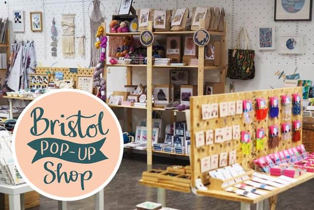 The work of  80 local makers, designers and artists will be on sale at the Bristol pop-up shop