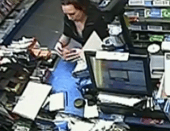 CCTV footage shows Claire in a convenience store shortly before she went missing.