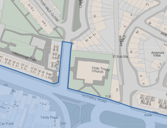 The map shows how around a fifth of Clifton Vale falls under the Clean Air Zone boundary. Driving to the bottom of the street onto Hotwell Road would set you back £9 in a non-compliant private vehicle once the CAZ is imposed.