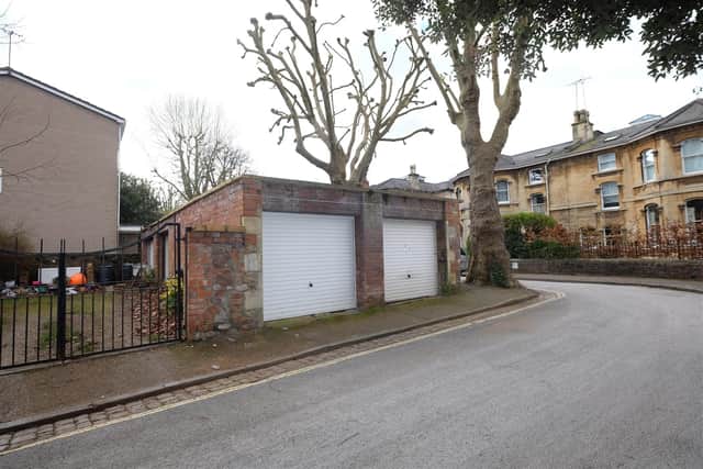 The garages sold in Pembroke Vale in Clifton for £215,000