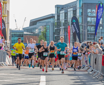 The Great Bristol Half Marathon route takes runners through the city centre