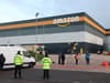12 images showing Extinction Rebellion blockade at Amazon warehouse in Avonmouth