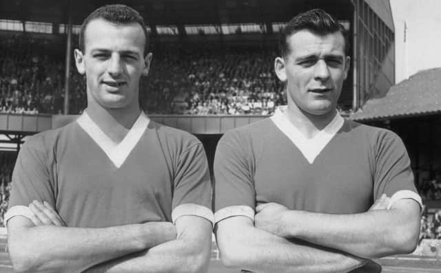 John Sillett (L) was part of a football family with his brother Peter (R) and Charlie also footballers. (Photo by Evening Standard/Hulton Archive/Getty Images)