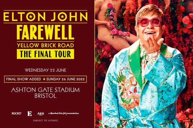 Marketing poster for the farewell tour for Ashton Gate with the second date