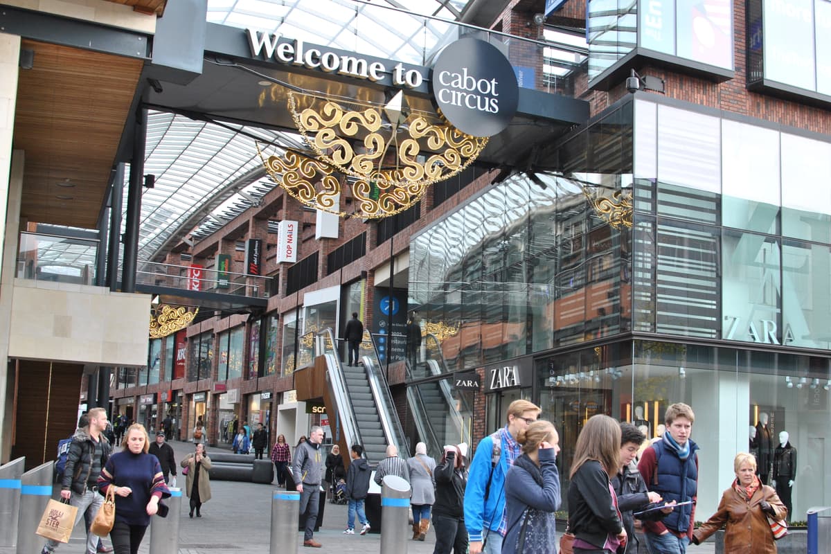 Cabot Circus and The Galleries Christmas 2021 opening times