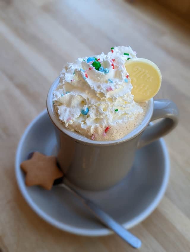 Indulge in a festive hot chocolate at Mrs Potts Chocolate House