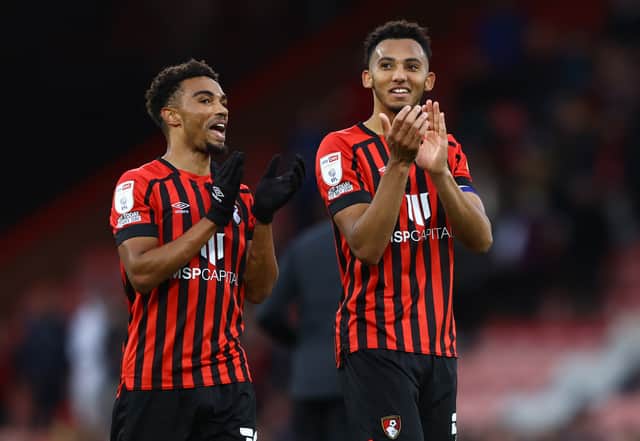 <p>Lloyd Kelly has become a pivotal player for Bournemouth and features regularly. (Photo by Bryn Lennon/Getty Images)</p>