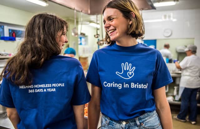 Caring in Bristol will see food given at the Trinity Centre, plus to around 200 people in accommodation across the city