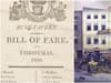 ‘Bill of fare’ for exotic 1700s Christmas lunch at Bristol pub favoured by Charles Dickens sells for £2,400