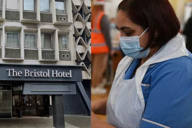 The Bristol Hotel has been used as a ‘care facility’ to relief strain on nearby hospitals 