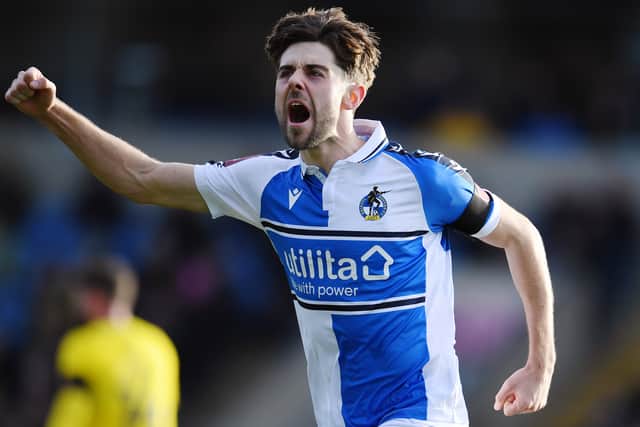 Summer signing Antony Evans is Bristol Rovers’ player of the season so far. (Photo by Alex Burstow/Getty Images)