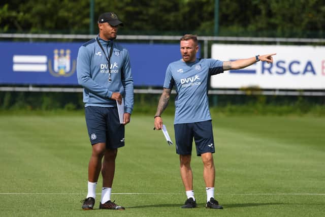 Craig Bellamy has recently been working  at Anderlecht with Vincent Kompany. (Photo by JOHN THYS / BELGA / AFP) / Belgium OUT (Photo by JOHN THYS/BELGA/AFP via Getty Images)