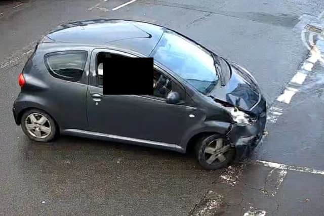 Police want to find the grey Toyota Aygo