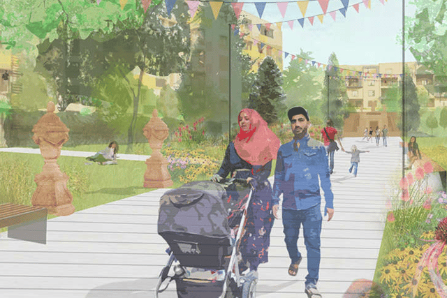 An artist’s impression of what Bristol Zoo Gardens could look like if the site is opened to the public for free.