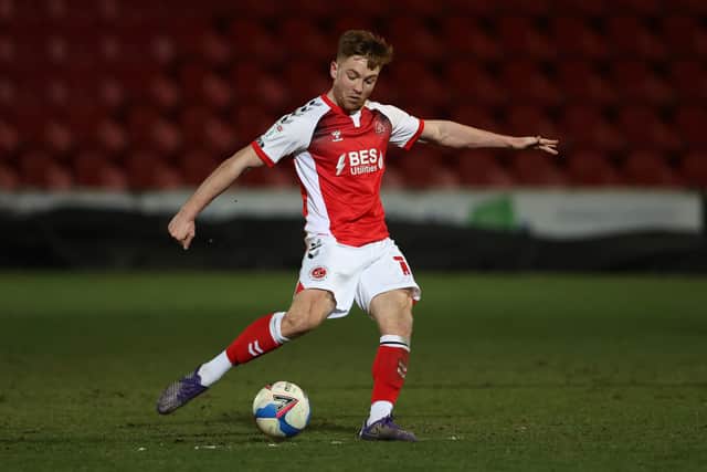 Fleetwood Town midfielder Callum Camps is a player Joey Barton knows well. (Photo by Clive Brunskill/Getty Images)