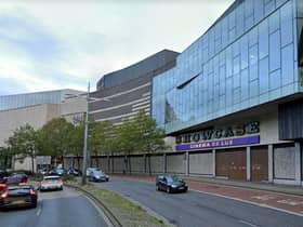 The woman was injured following the incident near Showcase Cinema De Lux at Cabot Circus