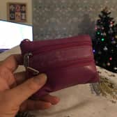 The purse delivered back to Yukiko Hosomi on Christmas Day