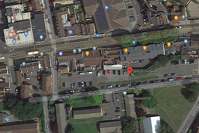 The Derby Street car park is tucked behind Church Road, close to St George Park