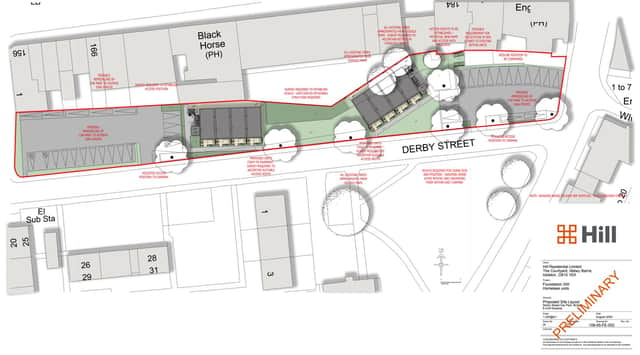 Design of how the homes would be laid out in the car park, which would retain the majority of spaces