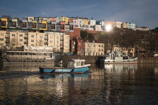 Investigator Matthew Venn is seen in Bristol locations including the Harbourside in The Long Call