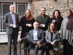 Pictured are (back from left) – Rob Stewart, Lis Anderson, Simon Boddy, Sarah Woodhouse, Maria Abshir; front – Joseph Wright, Katy Barney. 