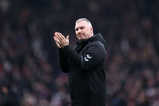 Nigel Pearson pays tribute to the fans at Craven Cottage.