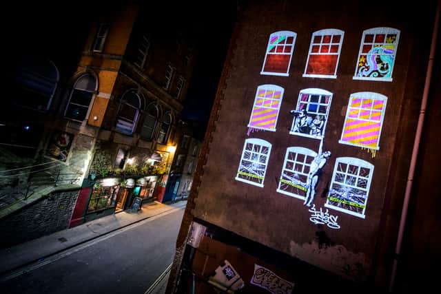 Another display from the 2020 Bristol Light Festival - Pink Enchantment by Tine Bech (Credit: Andre Pattenden) 
