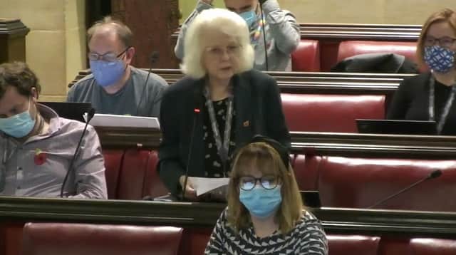 Labour Cllr Brenda Massey at a full council meeting of Bristol City Council on Tuesday, November 9.