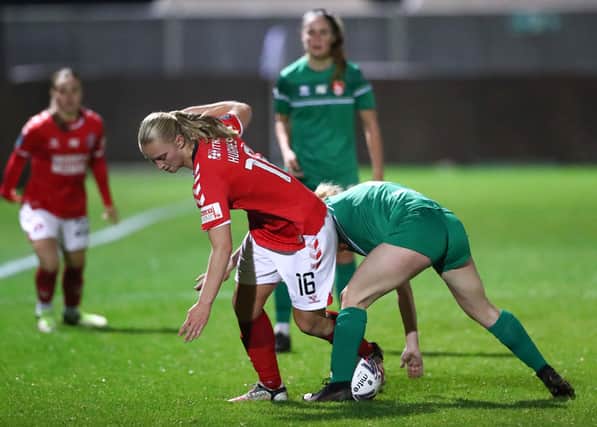 Elise Hughes, who was on loan at Bristol City, scored against her former side. (Photo by Jacques Feeney/Getty Images)