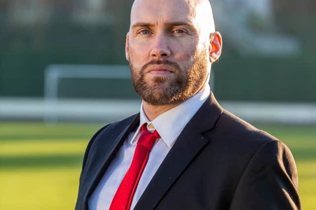 Joe plays a ‘nasty football manager’ in The Red Lion, which is coming to Bristol Old Vic in February. Picture by Ben Robins.
