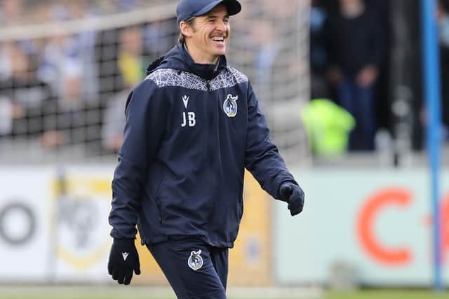 Scunthorpe manager Keith Hill thinks Joey Barton is the man to leave Bristol Rovers forward. (Photo by Pete Norton/Getty Images)