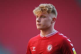 Sam Pearson was handed his professional debut by Bristol City back in March 2021. (Photo by Alex Burstow/Getty Images)