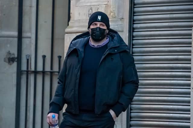 Nathan Smith pictured outside Bristol Crown Court