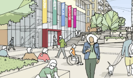 An artist’s impression of the development.