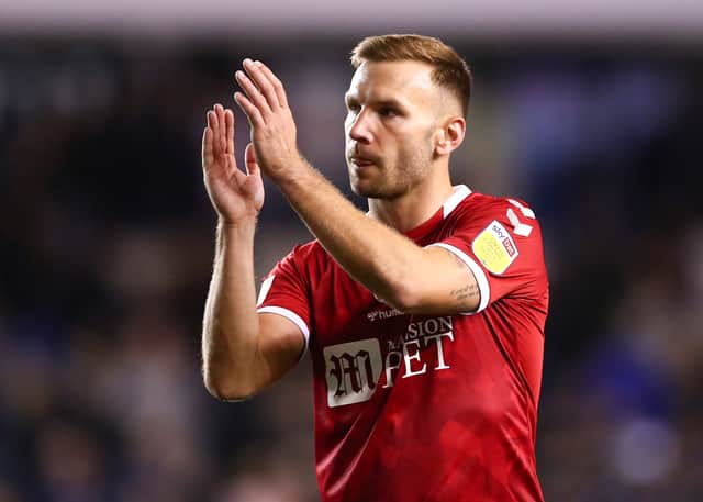 Bristol City’s fluid front three of Martin, Semenyo and Weimann should continue. (Photo by Jacques Feeney/Getty Images)