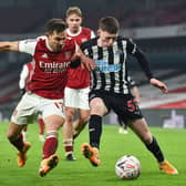 Elliot Anderson made his first-team debut for Newcastle United in 2021. (Photo by GLYN KIRK/AFP via Getty Images)