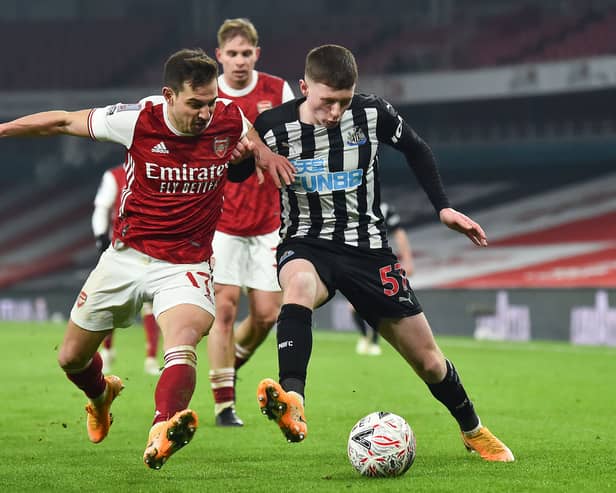 Elliot Anderson made his first-team debut for Newcastle United in 2021. (Photo by GLYN KIRK/AFP via Getty Images)