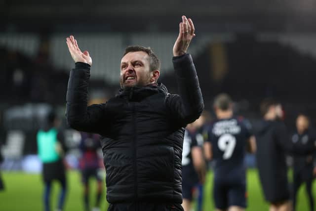 Nathan Jones had multiple conversations with Elliot Anderson about a move to Luton. (Photo by Dan Istitene/Getty Images)