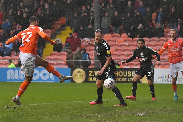 CJ Hamilton strikes the opener for Blackpool in a miserable day for Bristol City