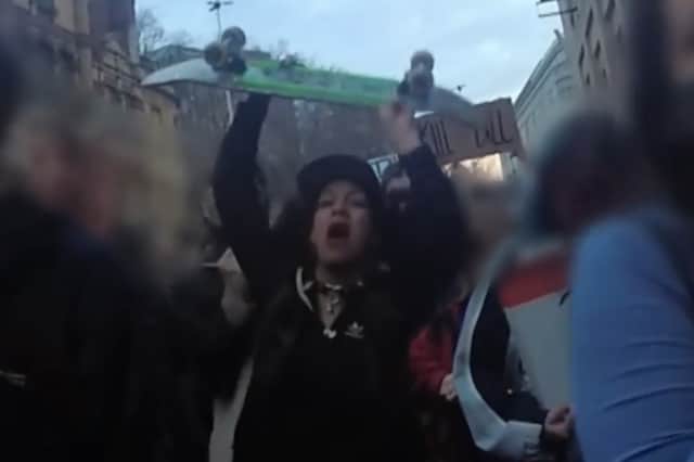 Mariella Gedge-Rogers was captured on camera attacking police at the Kill the Bill protest in Bristol