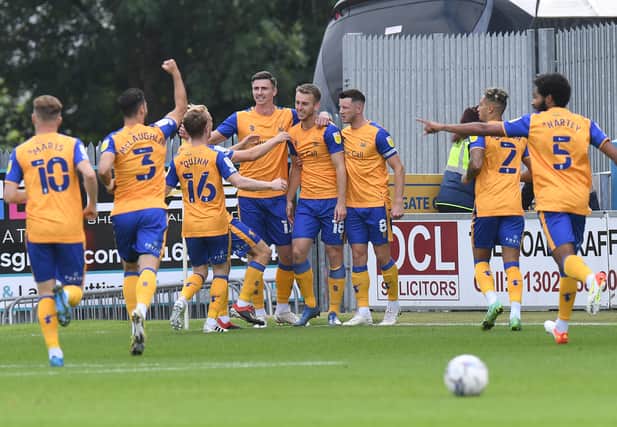 Mansfield Town are unbeaten in their last ten matches. (Photo by Tony Marshall/Getty Images)